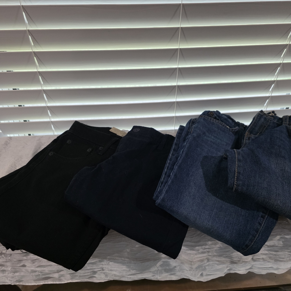 Black and Blue Jeans Set